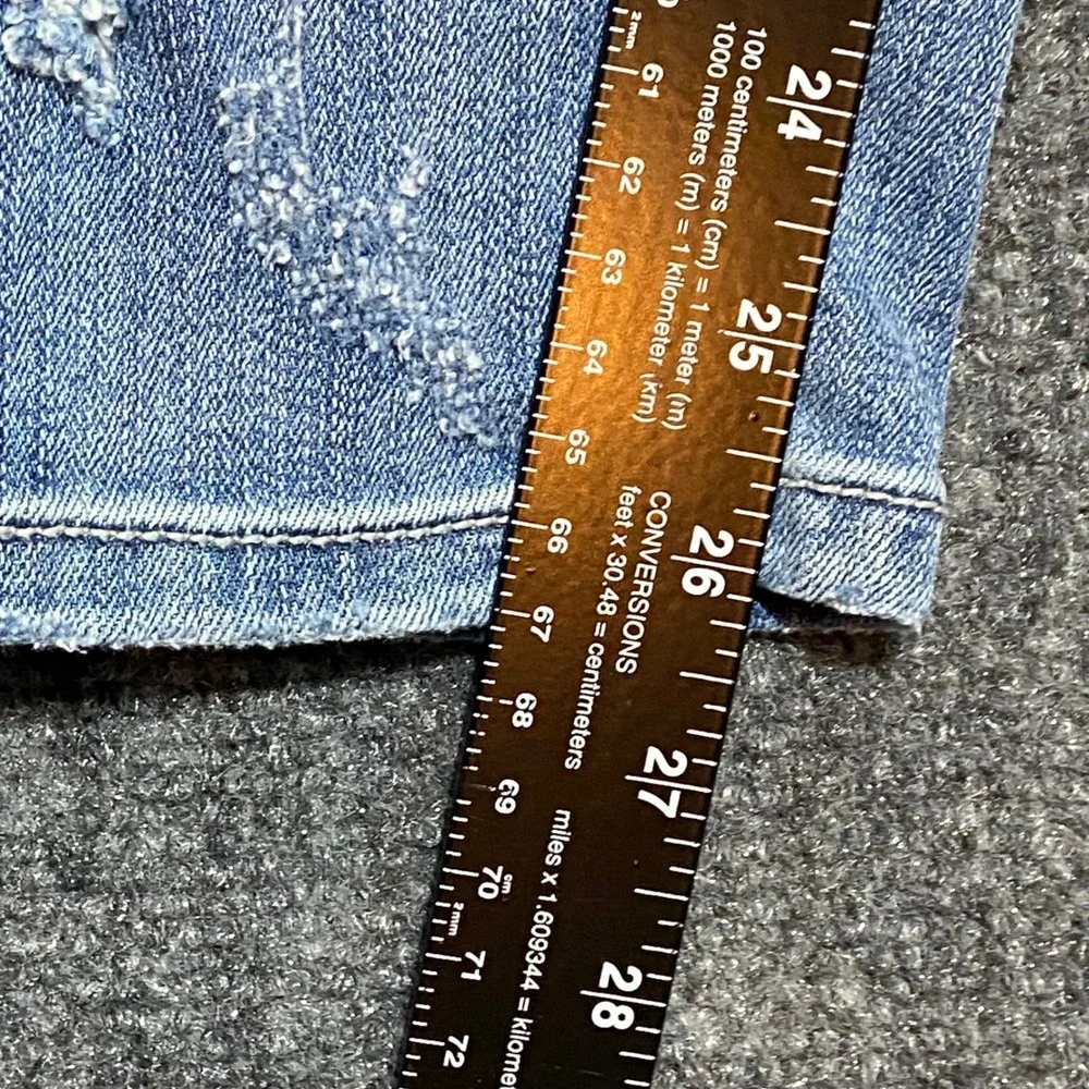 Judy Blue Relaxed Fit Mid Rise Skinny Jeans‎ Distressed Paint Splatter Size 3/26
